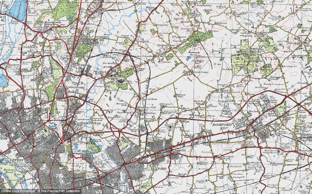 Old Map of Fairlop, 1920 in 1920