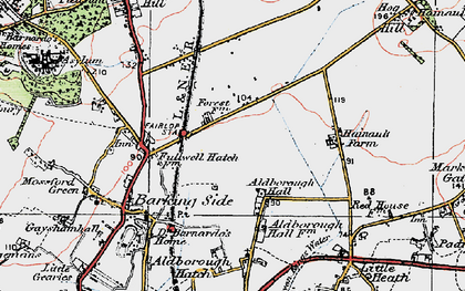 Old map of Fairlop in 1920