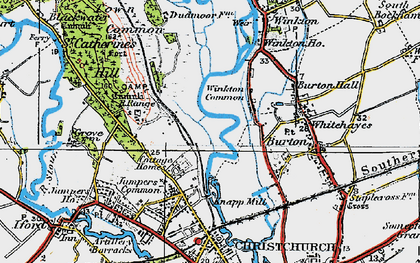 Old map of Fairmile in 1919