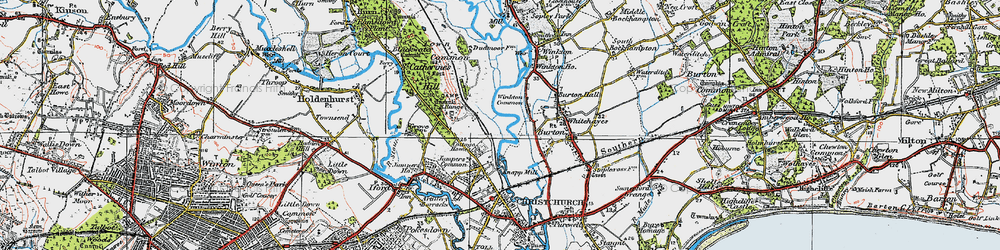 Old map of Fairmile in 1919