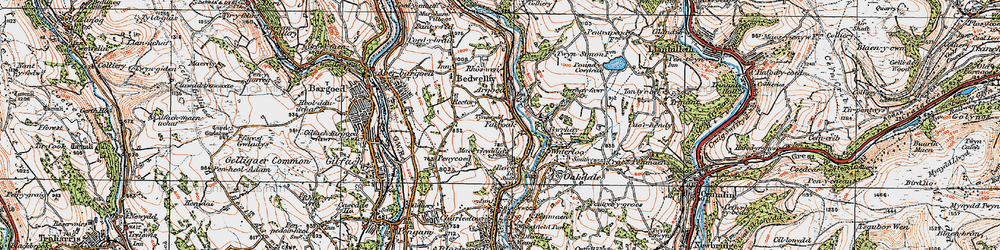 Old map of Fairoak in 1919