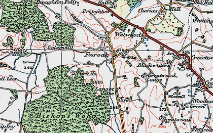 Old map of Fairoak in 1921