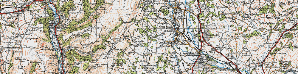 Old map of Fairwater in 1919