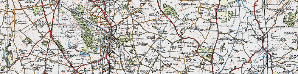 Old map of Falcon Lodge in 1921