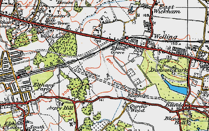 Old map of Falconwood in 1920