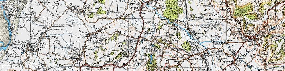 Old map of Falfield in 1919