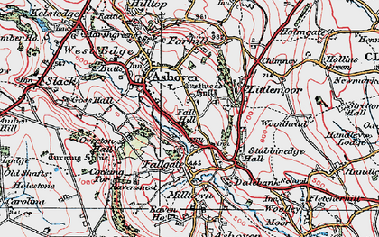 Old map of Fallgate in 1923
