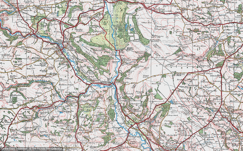 Old Map of Fallinge, 1923 in 1923