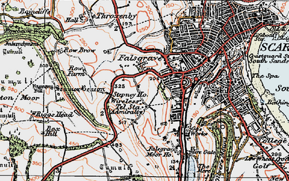 Old map of Falsgrave in 1925