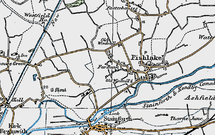 Old map of Far Bank in 1923
