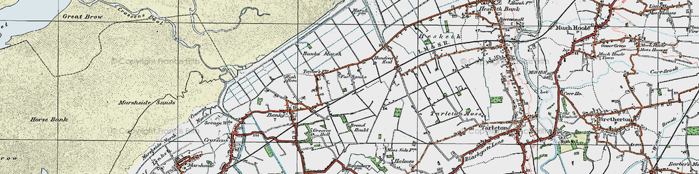 Old map of Far Banks in 1924