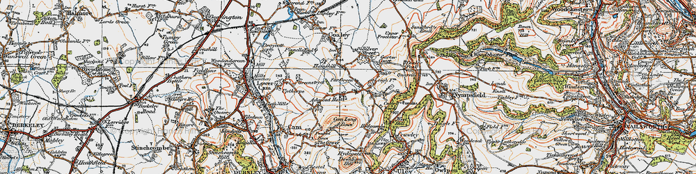 Old map of Ashmead Ho in 1919
