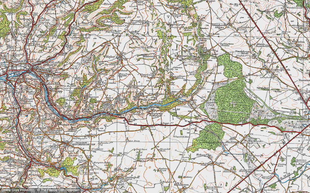 Old Map of Far Oakridge, 1919 in 1919