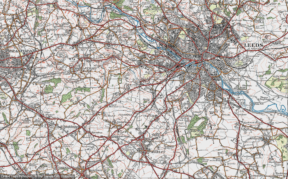Old Map of Far Royds, 1925 in 1925
