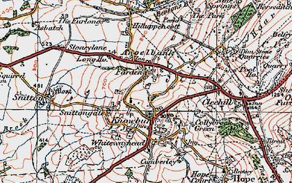 Old map of Farden in 1921