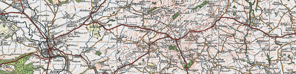 Old map of Farden in 1921