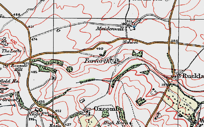 Old map of Farforth in 1923