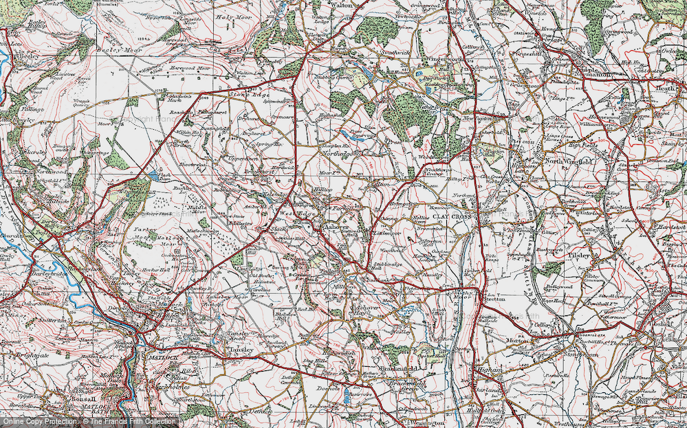 Old Map of Farhill, 1923 in 1923