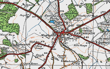 Old map of Faringdon in 1919