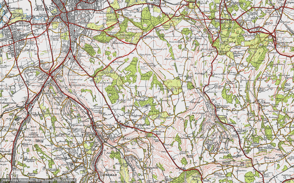 Old Map of Farleigh, 1920 in 1920