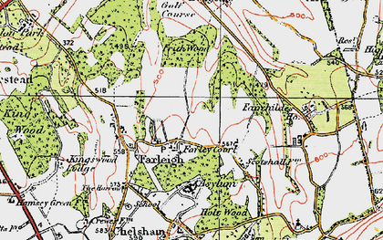 Old map of Farleigh Court in 1920