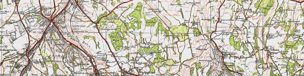 Old map of Farleigh Court in 1920