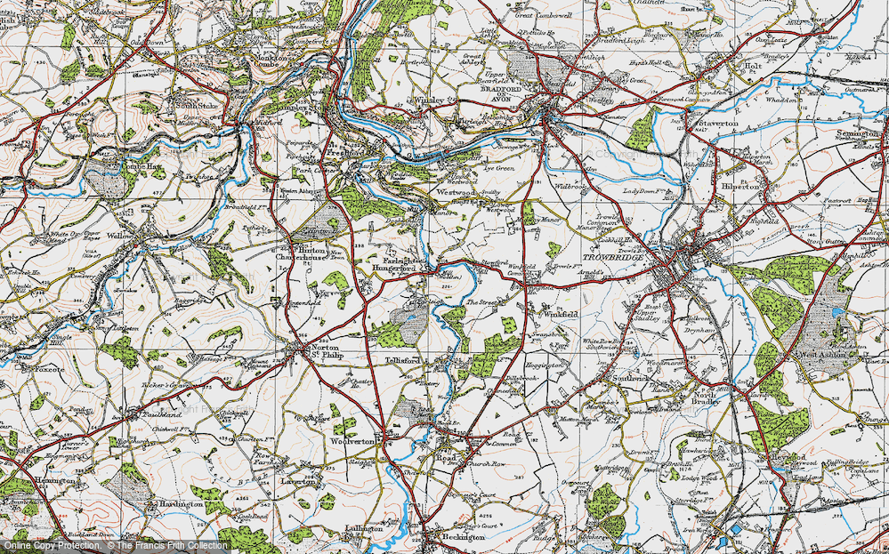 Old Map of Farleigh Hungerford, 1919 in 1919