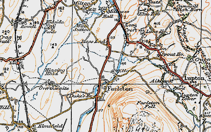 Old map of Farleton in 1925