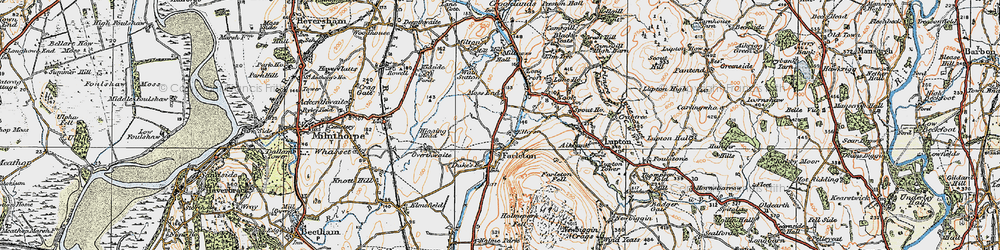 Old map of Farleton in 1925