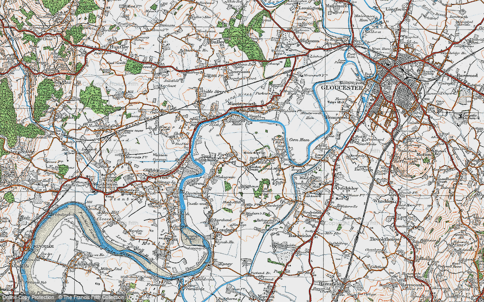 Old Map of Farleys End, 1919 in 1919
