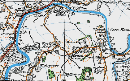 Old map of Farleys End in 1919