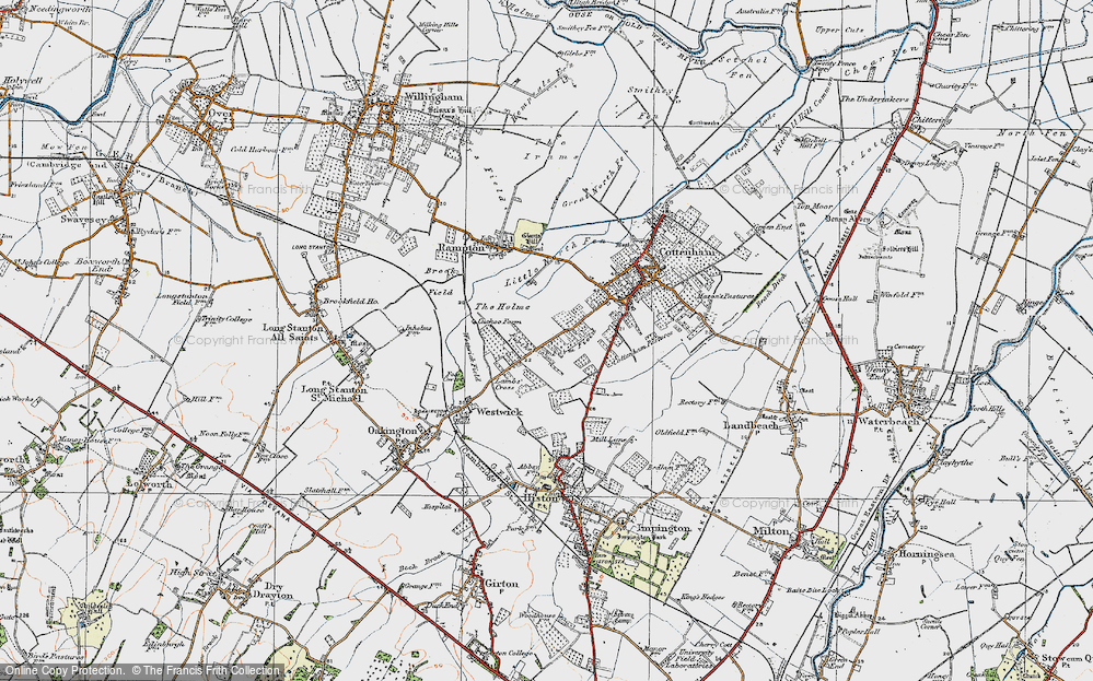 Old Map of Farm, 1920 in 1920