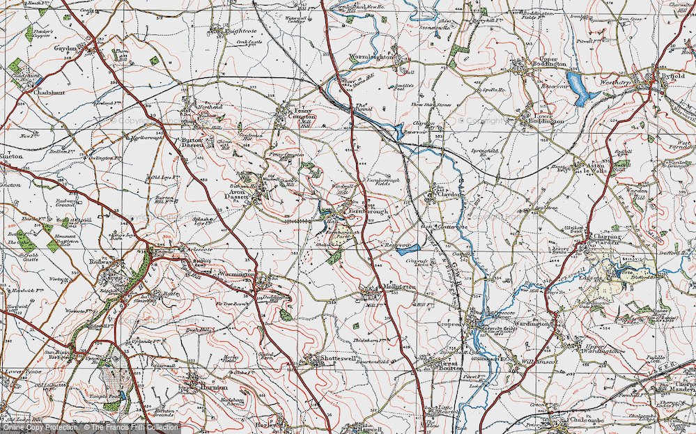 Old Map of Farnborough, 1919 in 1919