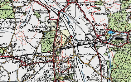 Old map of Farnborough Street in 1919