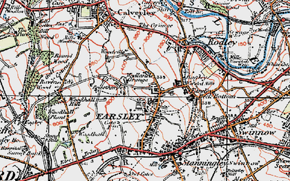 Old map of Farsley in 1925
