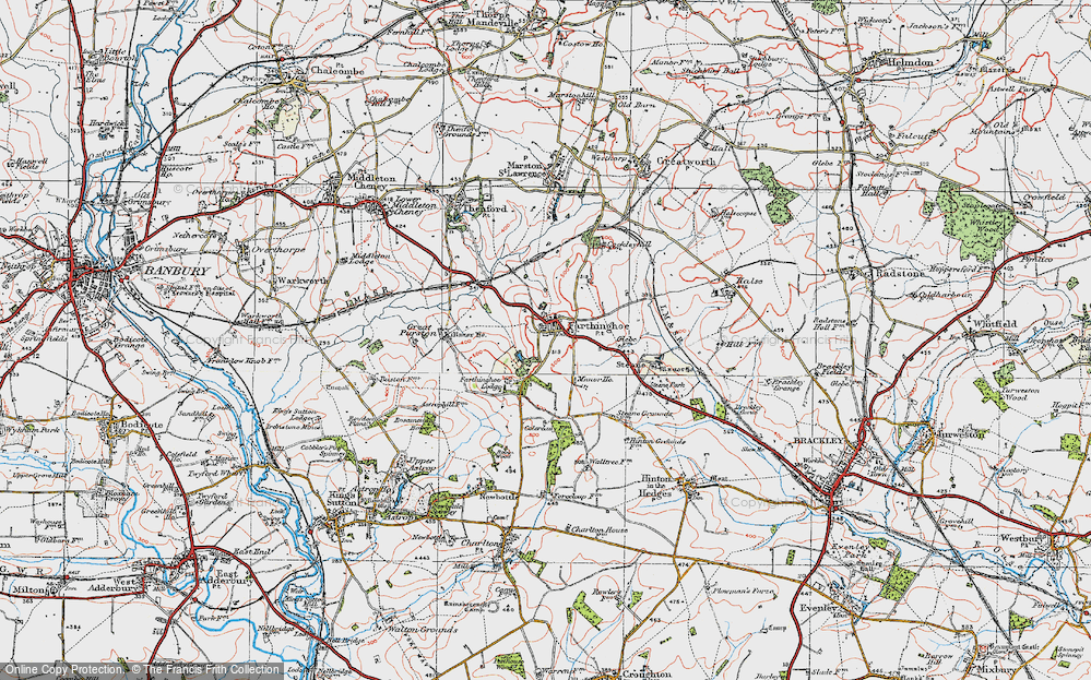 Old Maps of Farthinghoe Lodge, Northamptonshire