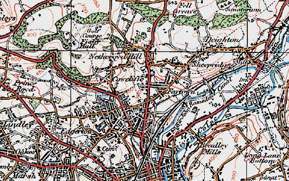 Old map of Fartown in 1925