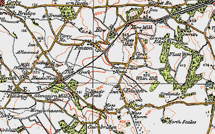 Old map of Faugh in 1925