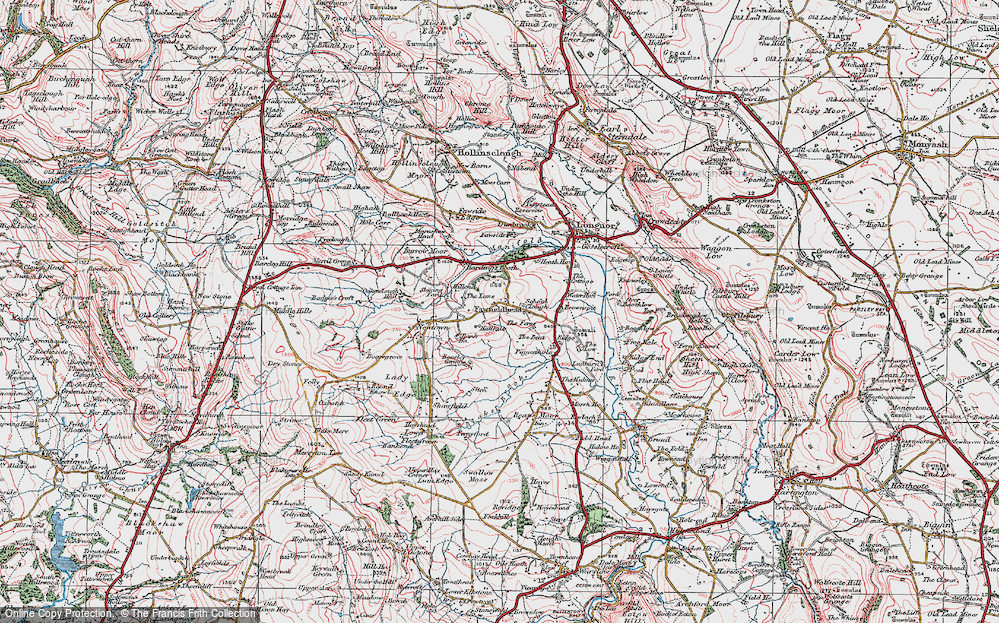 Old Map of Historic Map covering Blake Brook in 1923