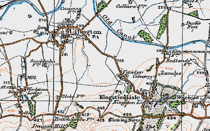 Old map of Fawler in 1919