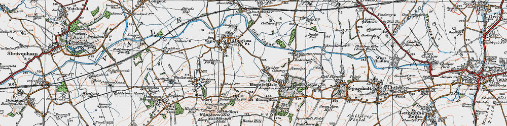 Old map of Fawler in 1919