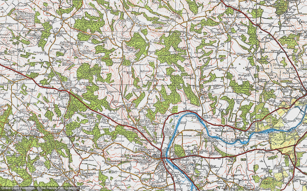 Old Map of Historic Map covering Brackenhill Stud in 1919