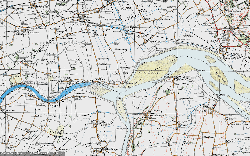 Old Map of Faxfleet, 1924 in 1924