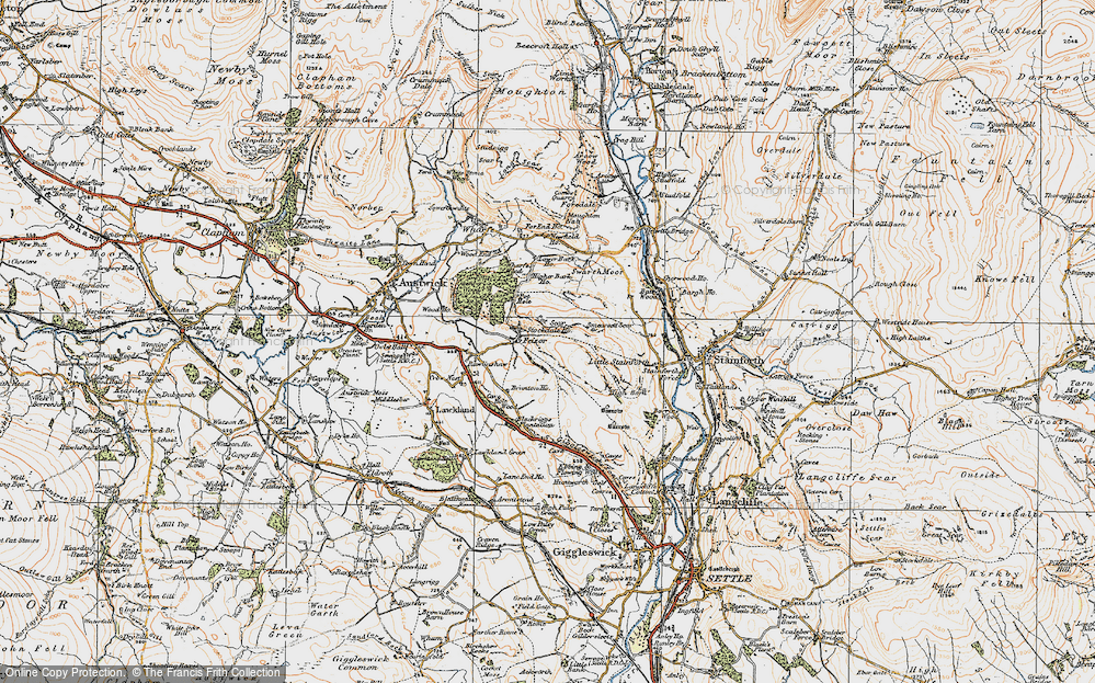 Old Map of Feizor, 1924 in 1924