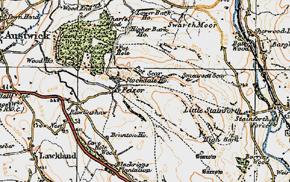 Old map of Feizor in 1924