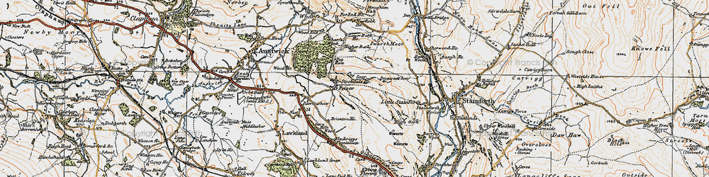 Old map of Feizor in 1924
