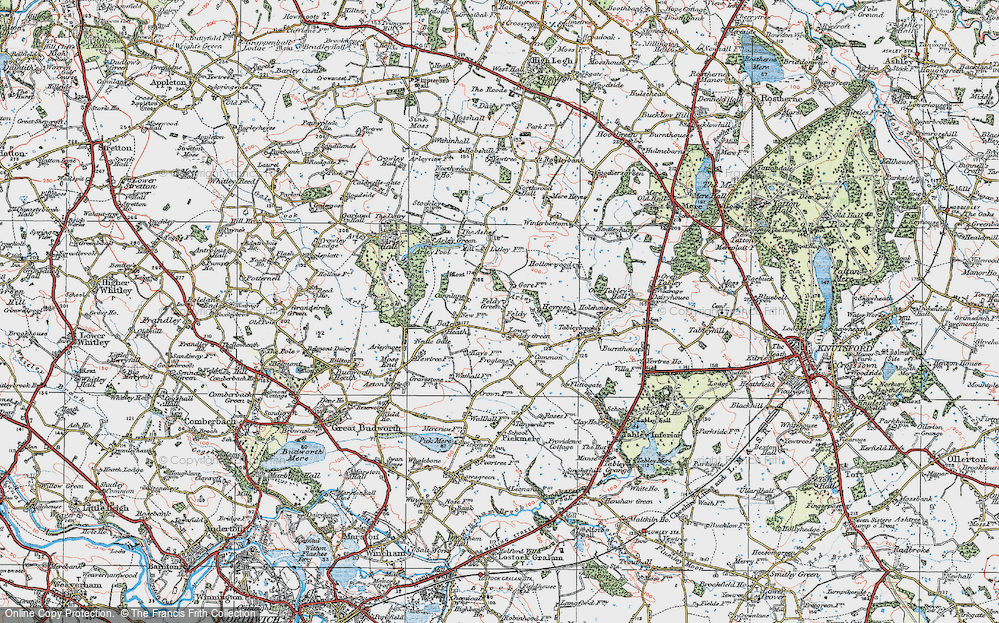 Old Map of Feldy, 1923 in 1923