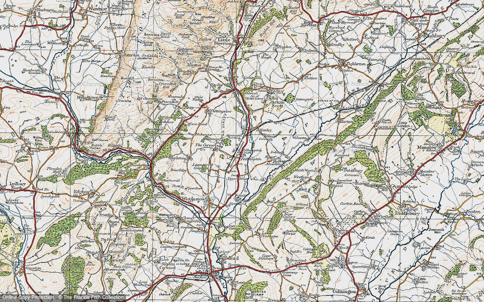 Old Map of Felhampton, 1920 in 1920