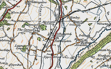 Old map of Felhampton in 1920