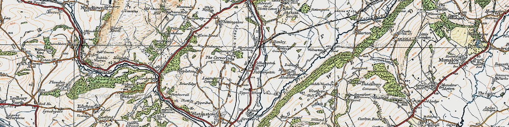 Old map of Felhampton in 1920